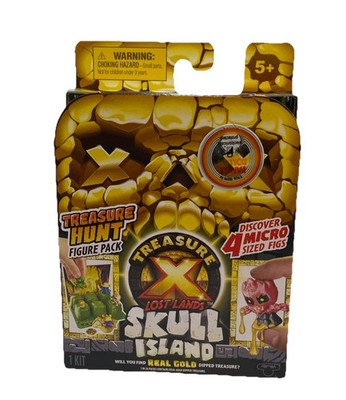 Treasure X Lost Lands Skull Island Treasure Hunt Figure Pack 4 Micro Sized Figs