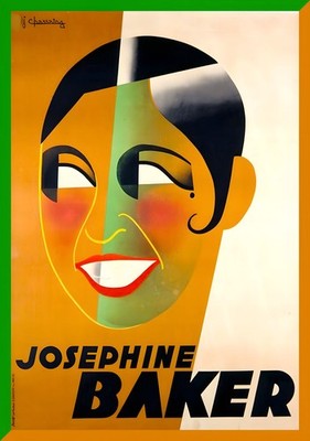   Josephine Baker Art Deco Poster - Italian c1920s - Multiple Sizes Available