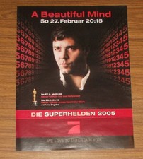 Seltene Werbung Pro Sieben - A Beautiful Mind - Russell Crowe 2005