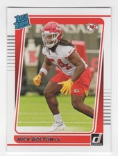 2021 Nick Bolton Donruss Football Rated Rookie RC Chiefs #324