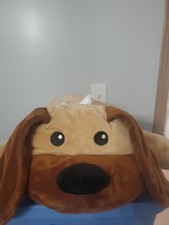 Melissa Doug Cuddle Dog Jumbo Plush Stuffed Animal 2 Toned Brown Puppy 26"