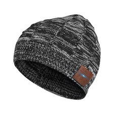Bluetooth Beanie Hat Bluetooh 5.2 Headphone Wireless Winter Knit Hats with St...