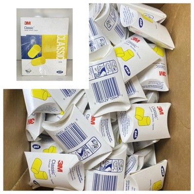 NEW #310-1001 3M Classic E-A-R Soft Foam Earplugs, Uncorded, NRR: 29 (200 pairs)
