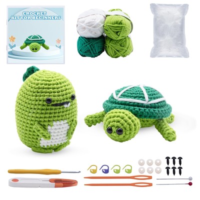 Crochet Kit for Beginners, Easy Crochet Animal Set for Adults Kids with Step-...