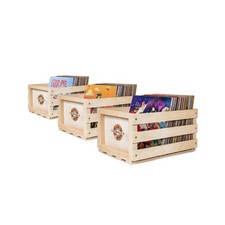 Crosley AC1004A-NA Record Storage Crate Holds Up to 75 Albums, ... USA FAST SHIP