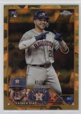 2023 Topps Chrome Sapphire Edition Gold 41/50 Yainer Diaz Yainer Díaz #635 0xh3