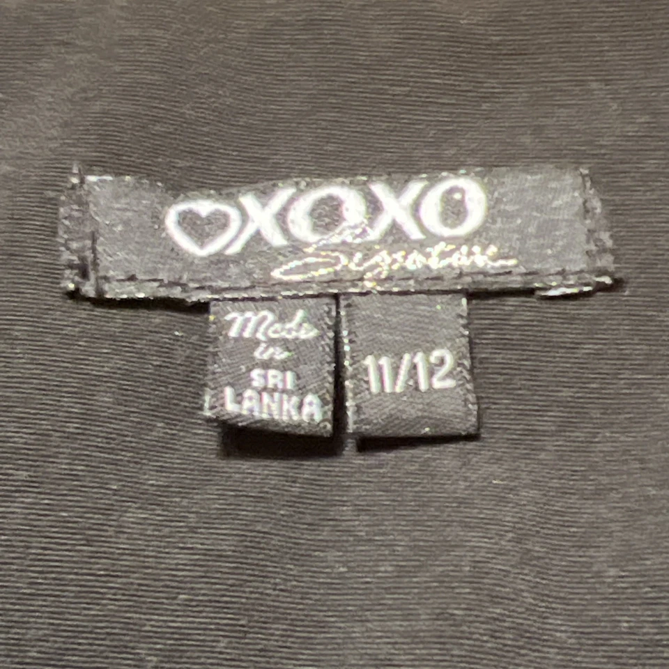 Sexy Falda Vintage Y2K XOXO Negra Elástica Acampanada Gótica Grunge Romántica Talla 11/12 Foto 2 de 4