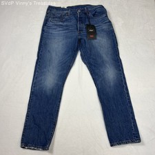 Levi's Premium Women's 501 Skinny Jeans Blue High Rise Button Fly 31x28 NWT