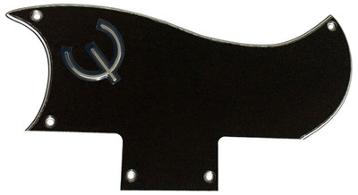 Pickguard For Gibson SG 61 Reissue & E Logo Guitar Pickguard-3-Ply BLACK