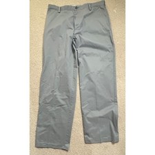 Dockers Womens Easy Khaki D3 Flat Front Pants Gray Size 10