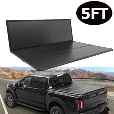 Isincer 5FT Tri-Fold Hard Truck Bed Tonneau Cover For 2020-2024 Jeep Gladiator