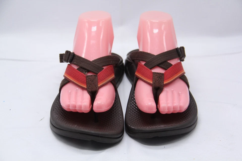 Chaco Z1 Yampa Sunset Sandals Women's Size 7 Red Brown Orange Slip On - Image 2 of 4