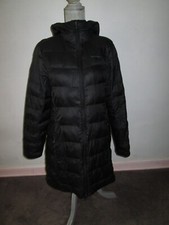 Womens MERRELL Black Semi-Long Hooded Puffer ...
