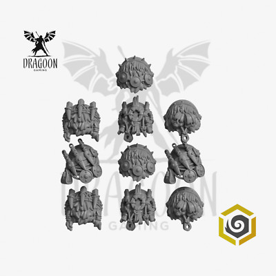 Primal Hounds Space Knight Schulterstücke Umbauteile für 28 mm Sci-Fi Marines