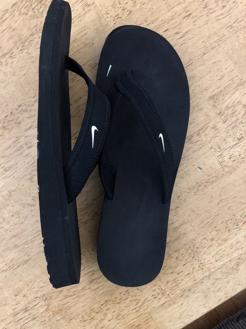 Nike Celso Girl Thong Women US 9 Black Flip Flop Sandal Pre Owned 1173 for sale online | eBay