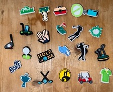 NIB Isuqincey Golf Theme PVC Shoe Charms Qty 22