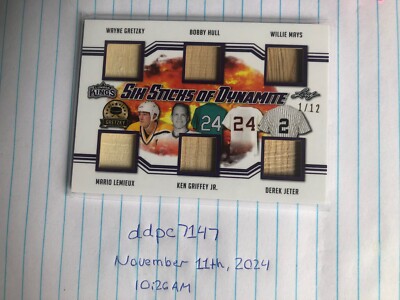 2019-20 Leaf Lumber Kings - Six Sticks of Dynamite Purple 1/12