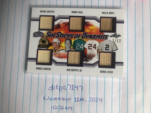 2019-20 Leaf Lumber Kings - Six Sticks of Dynamite Purple 1/12