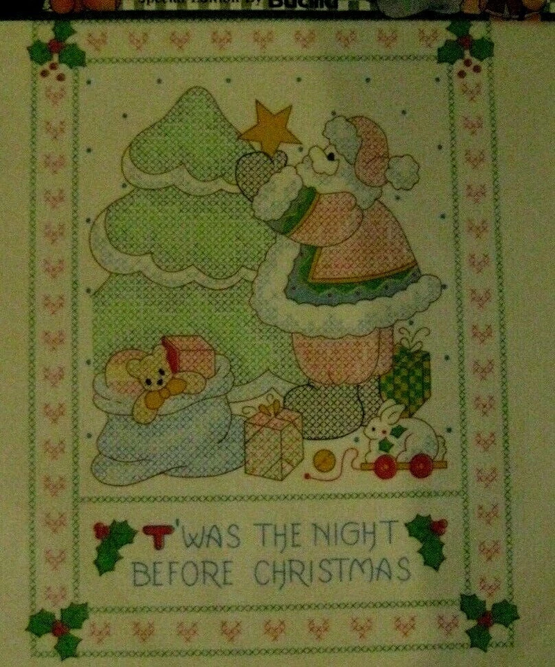 Cross Stitch Sampler Daisy Kingdom: T'was The Night Before Christmas 63451 NUEVO Foto 2 de 4