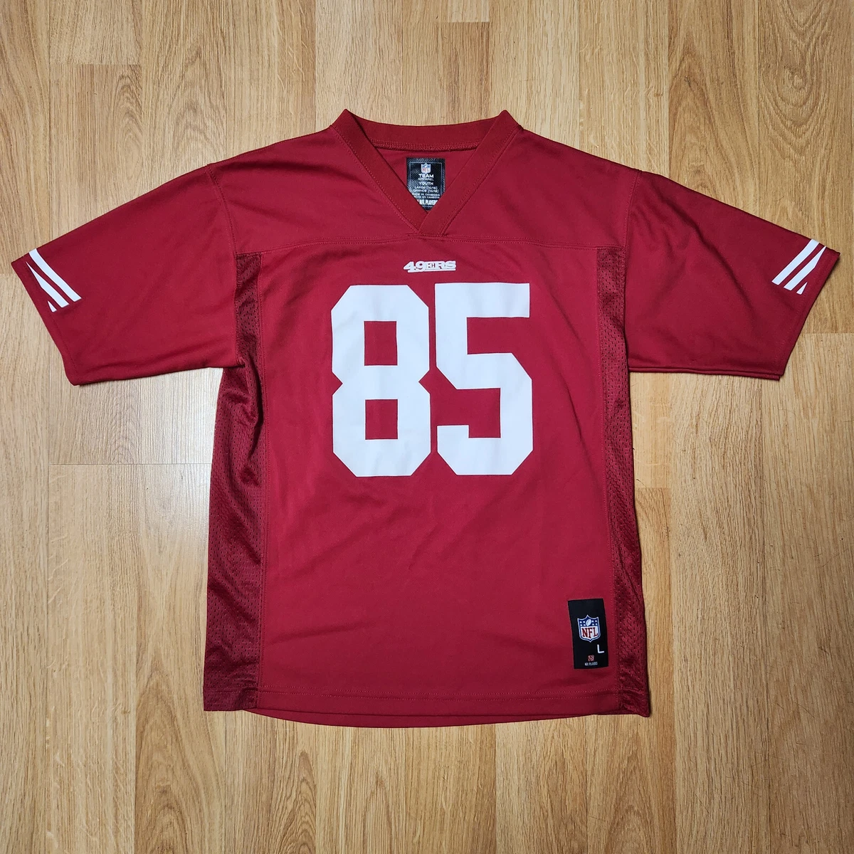 Vernon Davis San Francisco 49ers jersey youth sz L Large 14 16 red NFL