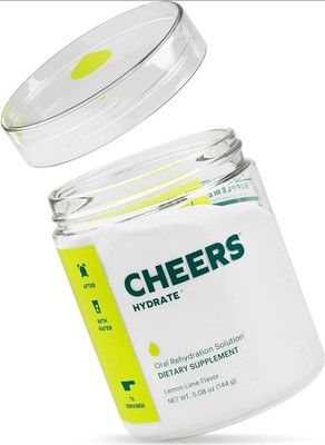 Cheers Hydrate Oral Rehydration Solution Lemon Lime Powder New Sealed