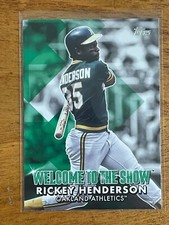 2022 Topps Baseball Welcome To The Show # WTTS-46 Rickey Henderson