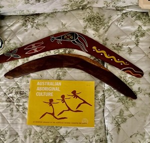 Old Australian Outback Tribe Boomerang