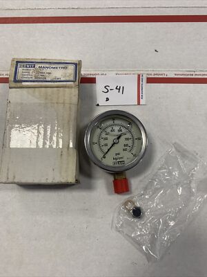 DEWIT 55V/63V-51/63 PRESSURE GAUGE 2'' 0-60 PSI 1/4'' BSP INF 0-860 KG/CM2 BRASS