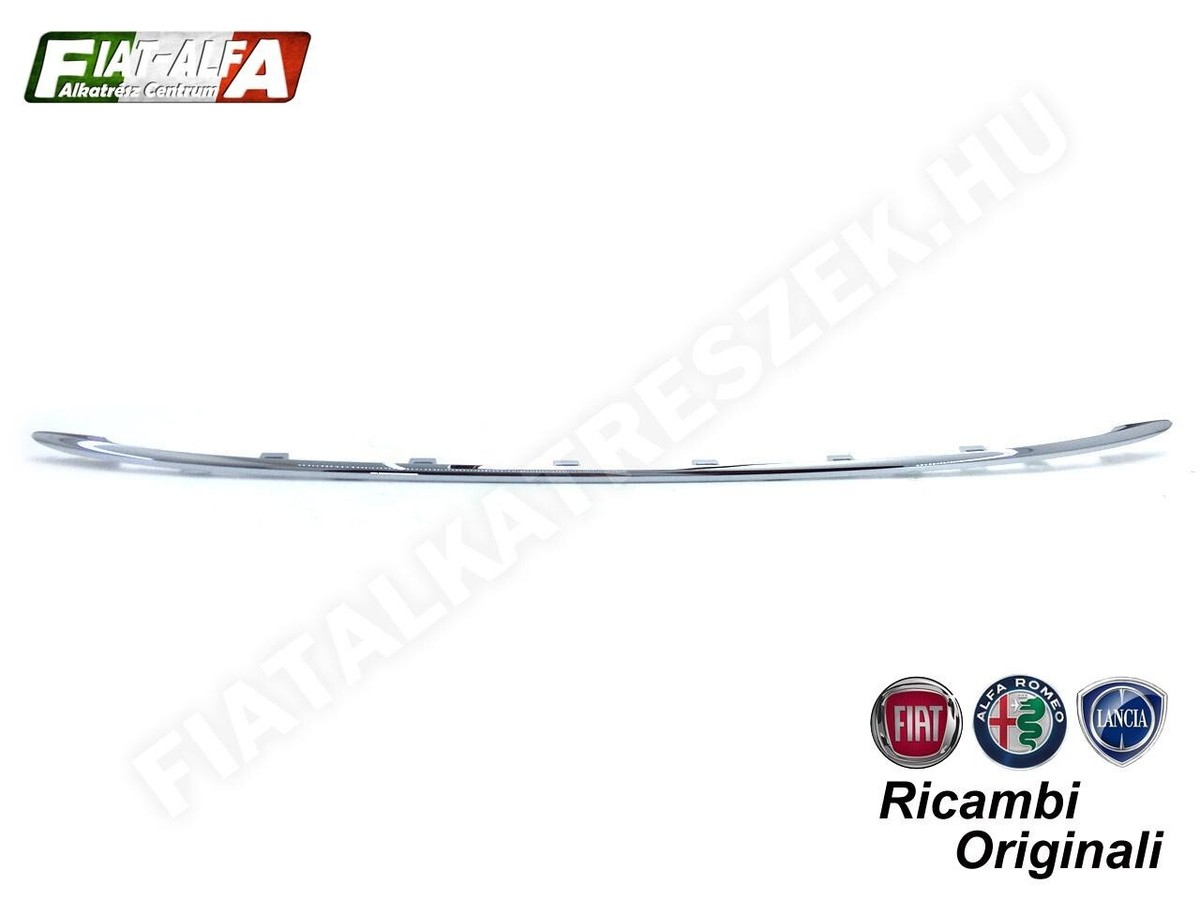 Chrome moulding central top front bumper Genuine Fiat 500 