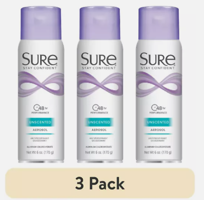 #ad Sure Aerosol Unscented Anti Perspirant Deodorant 6 oz $15.99