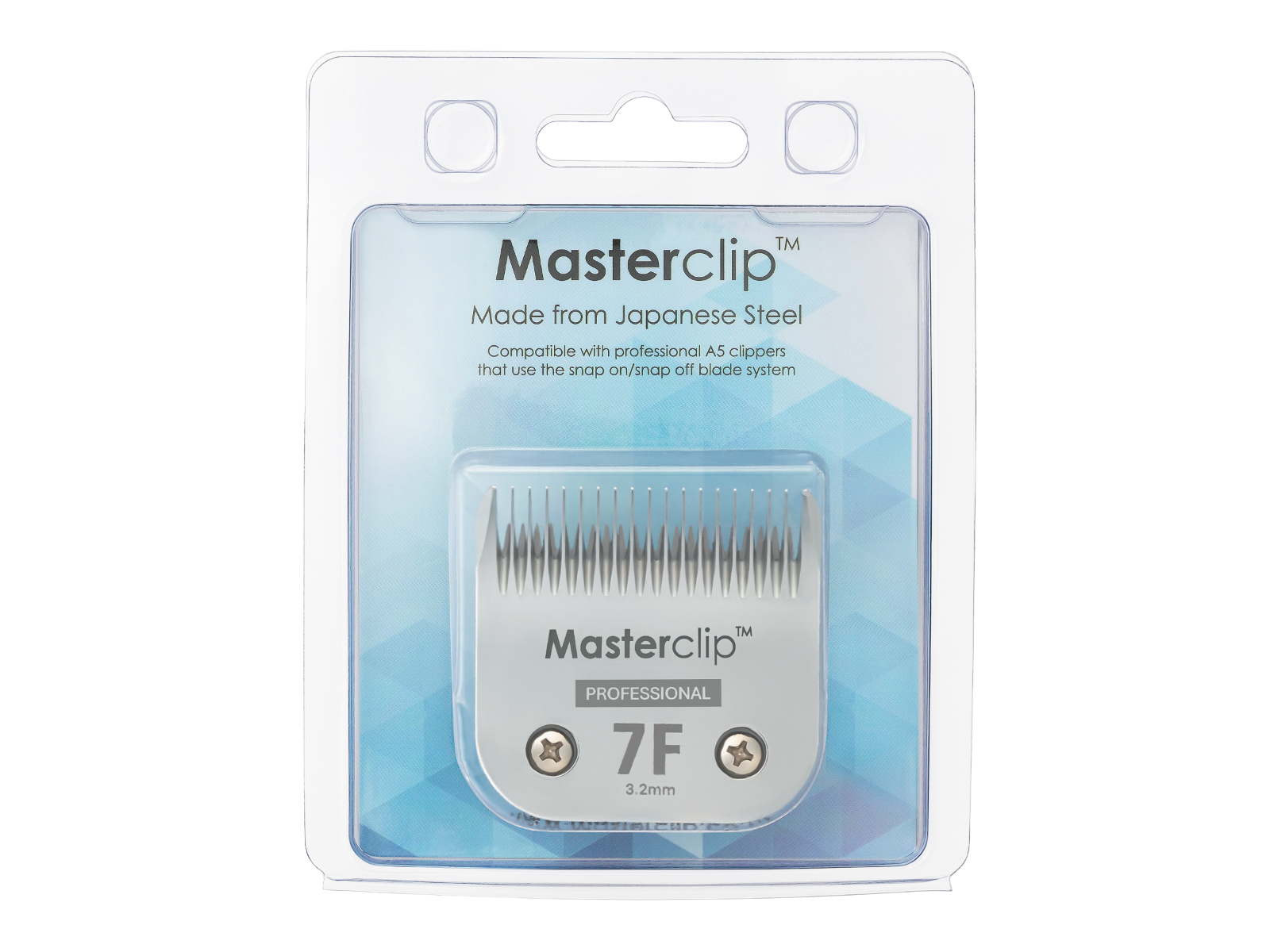 A5 Dog Clipper Blade #7F Masterclip PROFESSIONAL Japanese Carbon Steel 3.2mm