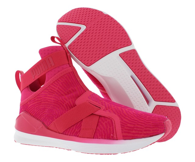puma fierce strap flocking red and white