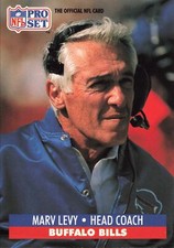Marv Levy 1991 Pro Set #90 Buffalo Bills Football