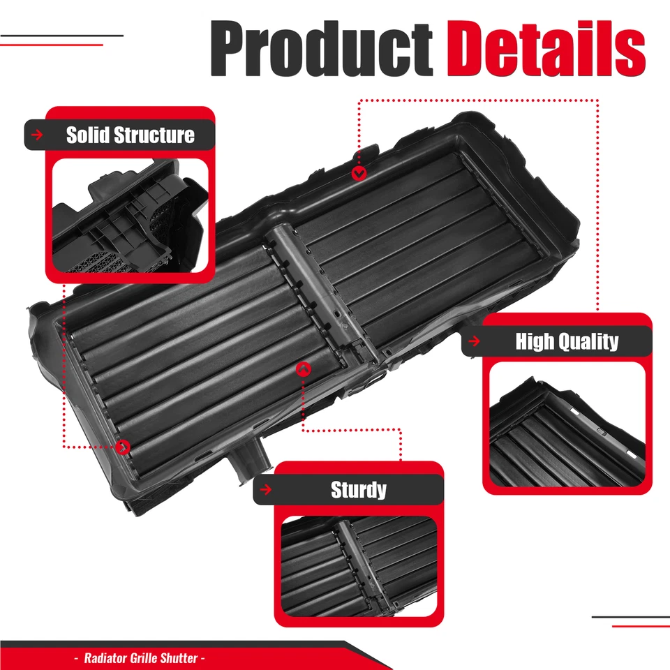 Conjunto de obturador de rejilla de radiador para Nissan Titan/Titan XD 2017-2020 21421-9FT0B Foto 4 de 4