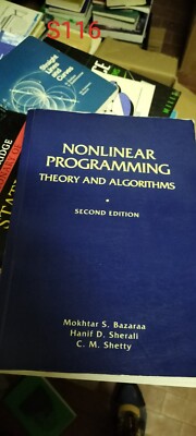 NONLINEARE PROGRAMMIERUNG THOERY UND ALGORITHMEN Bazaraa, Sherali, Shetty