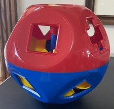 Vintage Tupperware SHAPE-O-BALL In Box Tupper Toys Shape Sorter 100 COMPLETE