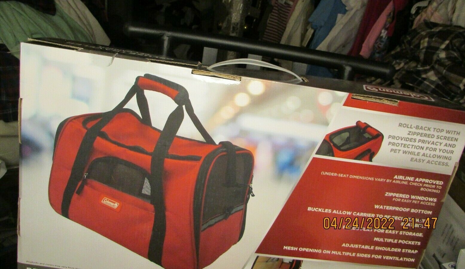 Coleman Deluxe Traveler Pet Carrier Pets up to 20 pounds eBay