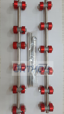 5 mm External Fixator A.O Surgical instruments in red