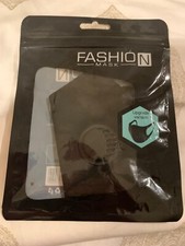 2 Pack Black Face Mask Reusable Washable Cover Masks Fashion Cloth Men Women