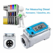 1" Inch Turbine Digital Diesel Water Fuel Flow Meter Oval Gear Flow Gauge