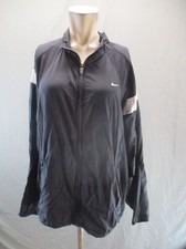 Nike Size L Mens Black Nylon Zip Pocket Full Zip Windproof Track Jacket 224