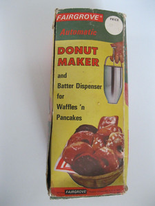 Vintage Fairgrove Aluminum Automatic Batter Dispenser Donuts Waffles or Pancakes
