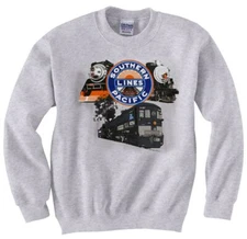Souther Pacific Triple Header trains Authentic Railroad Sweatshirt [106]