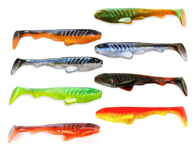 CRAZY FISH Tough 5 - 12,5 cm  - 5 er Pack - Top Raubfisch Köder 