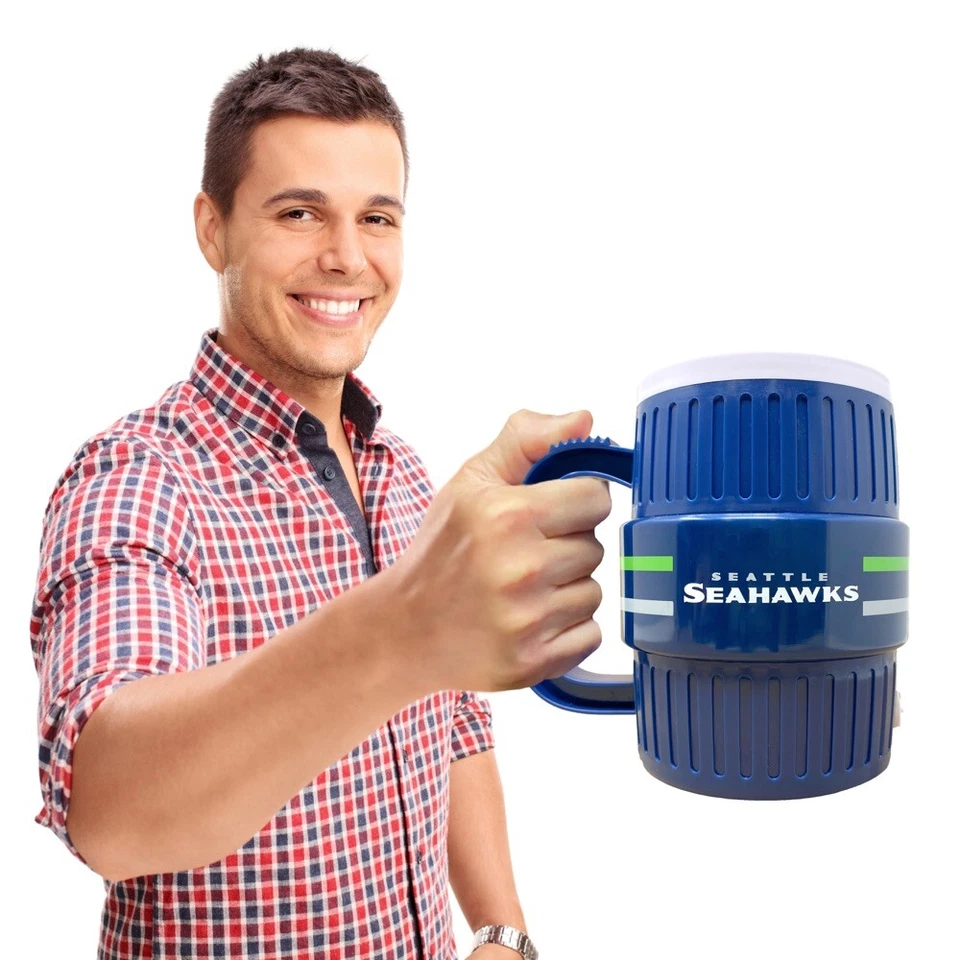 Seattle Seahawks Water Cooler Mug Tasse Becher XL ! NFL Football 1,2 ltr. - Bild 4 von 4