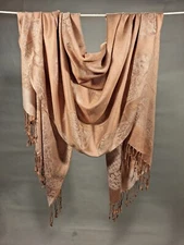 Pale Golden Silky Pashmina 20 x 70