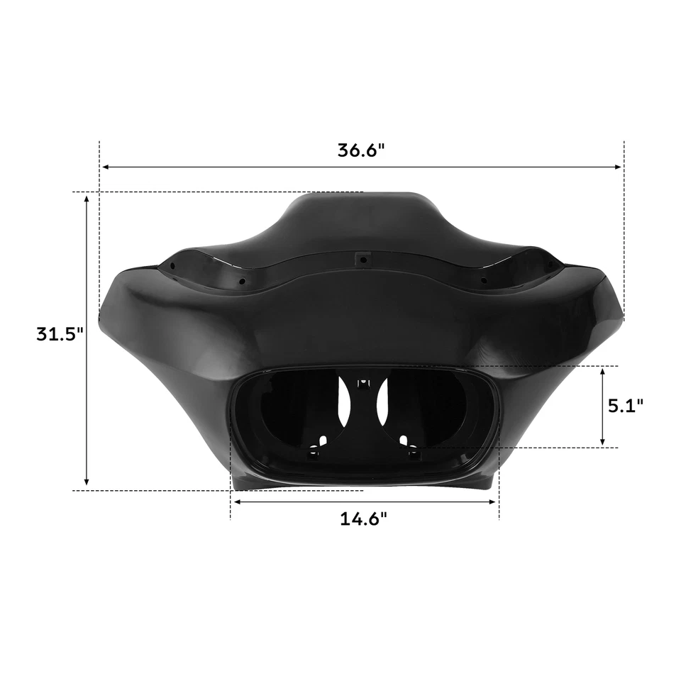 Carenado interior exterior ABS sin pintar para Harley Davidson Road Glide FLTR 1998-2013 Foto 2 de 4