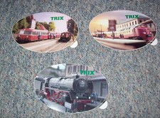 3 versch Aufkleber Trix TEE-Triebwagen Schienenbus Dampflok BR 01 Neuware