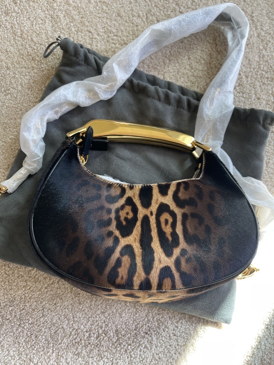 Tom Ford Purse SHADED CALF HAIR ANIMALIER BIANCA MINI HOBO Tom Ford Purse SHADED CALF HAIR ANIMALIER BIANCA MINI HOBO
