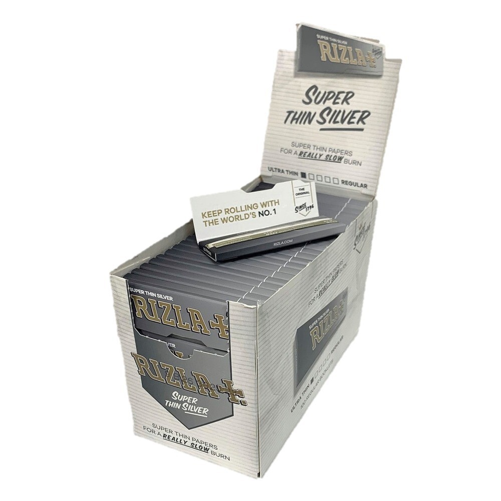 RIZLA REGULAR SILVER SMALL ROLLING PAPERS UK FAST FREE POSTAGE eBay